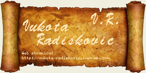 Vukota Radišković vizit kartica